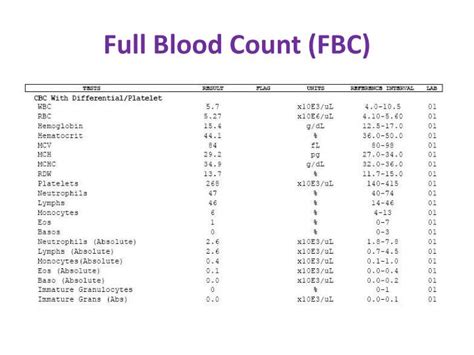 blood smear test results|Full Blood Count (FBC): Uses and Normal Ranges .